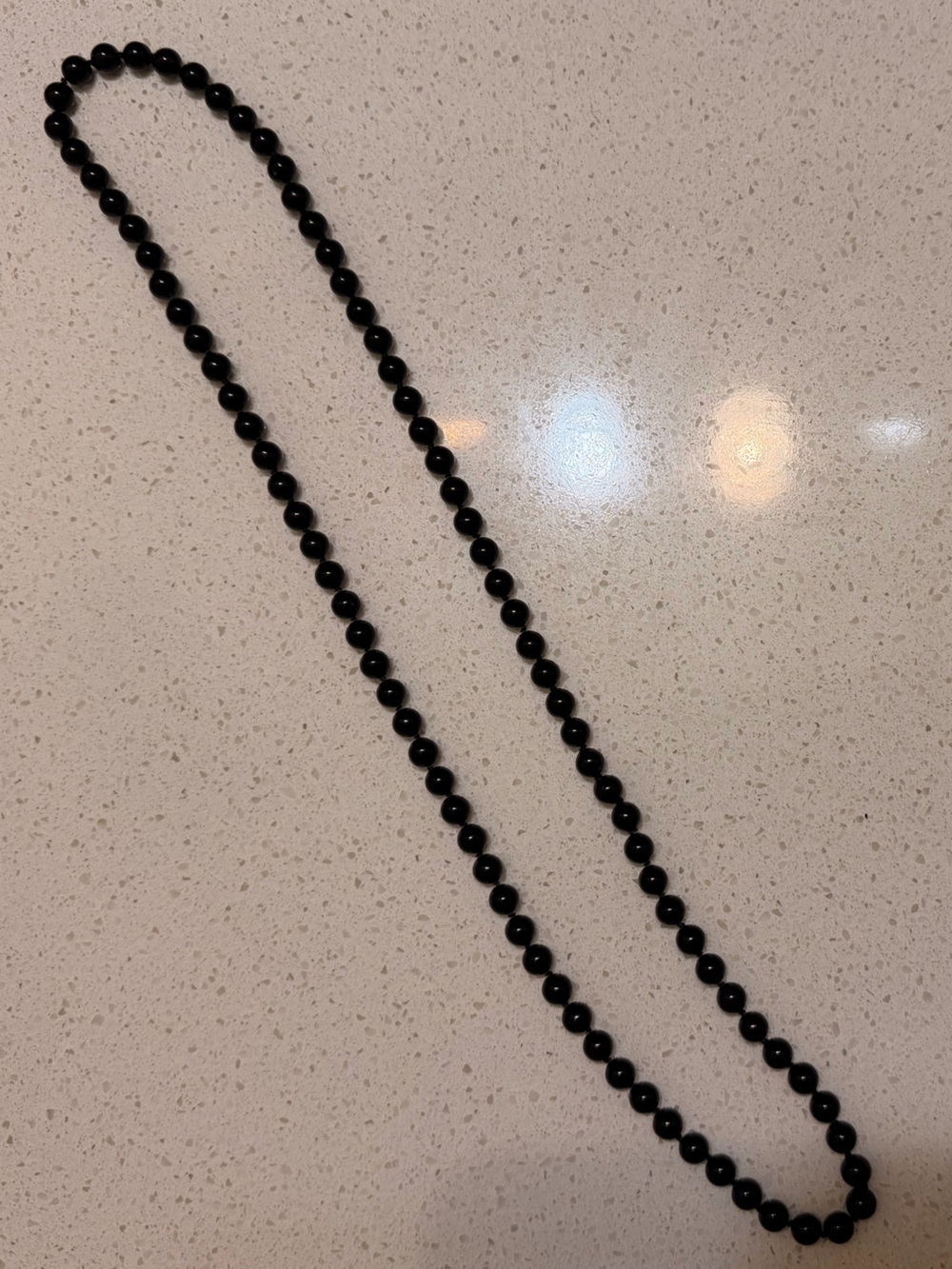 Black Onyx necklace 32” string